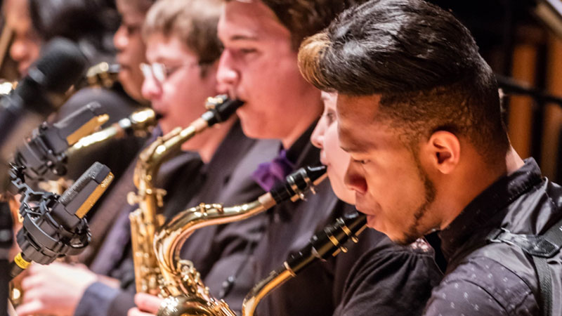 Students play jazz at the Kimmel Center