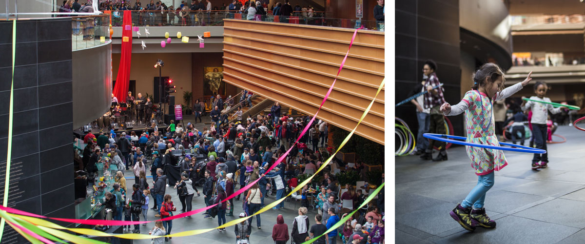 Collection of images from New Years Day at the Kimmel Center