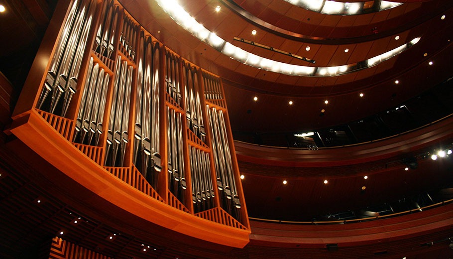 Organ pipes in Verizon Hall 