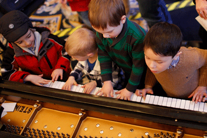 children playing with instruments