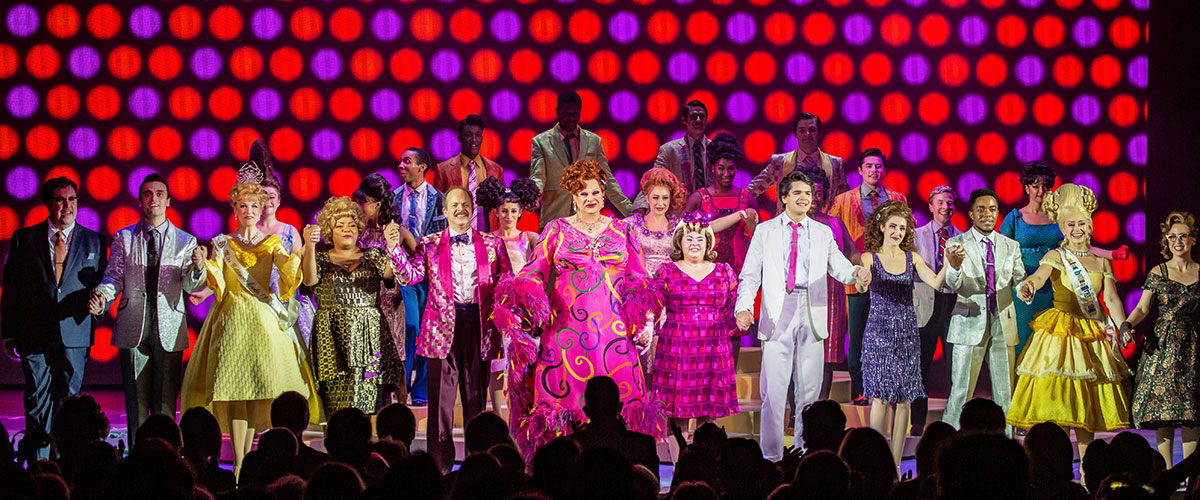 The company of Hairspray takes their opening night curtain call. Photo: Jeremy Daniel.