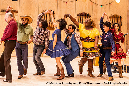 The company of the national tour of Rodgers & Hammerstein's OKLAHOMA! - Matthew Murphy and Evan Zimmerman for MurphyMade