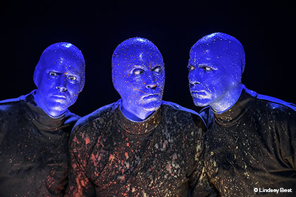Blue Man Group Portrait, Photo by Lindsey Best