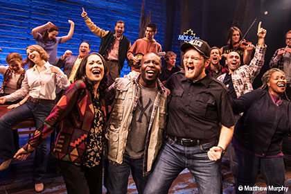 The First North American Tour Company of COME FROM AWAY, Photo by Matthew Murphy, 2018