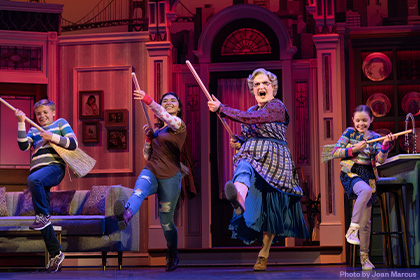 Photo from Mrs. Doubtfire on Broadway by Joan Marcus.