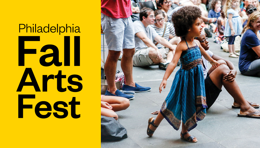 Graphic design for Philadelphia Fall Arts Fest on September 17th at the Kimmel Cultural Campus
