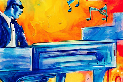 Gershwin’s Rhapsody in Blue key artwork.