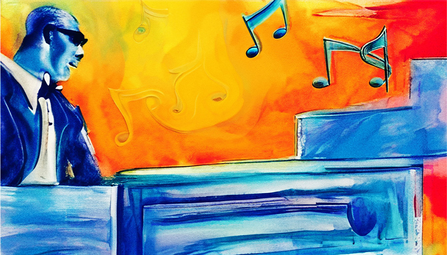 Gershwin’s Rhapsody in Blue key artwork.
