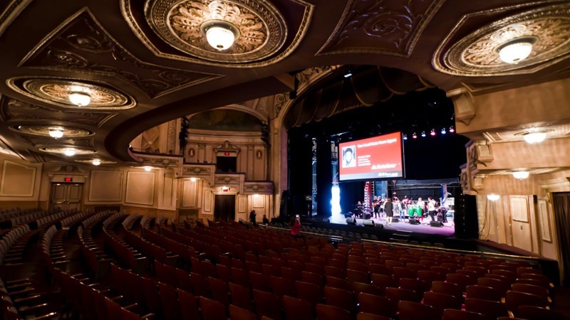 The Merriam Theater seats up to 1,840 people and is ideal for large events.