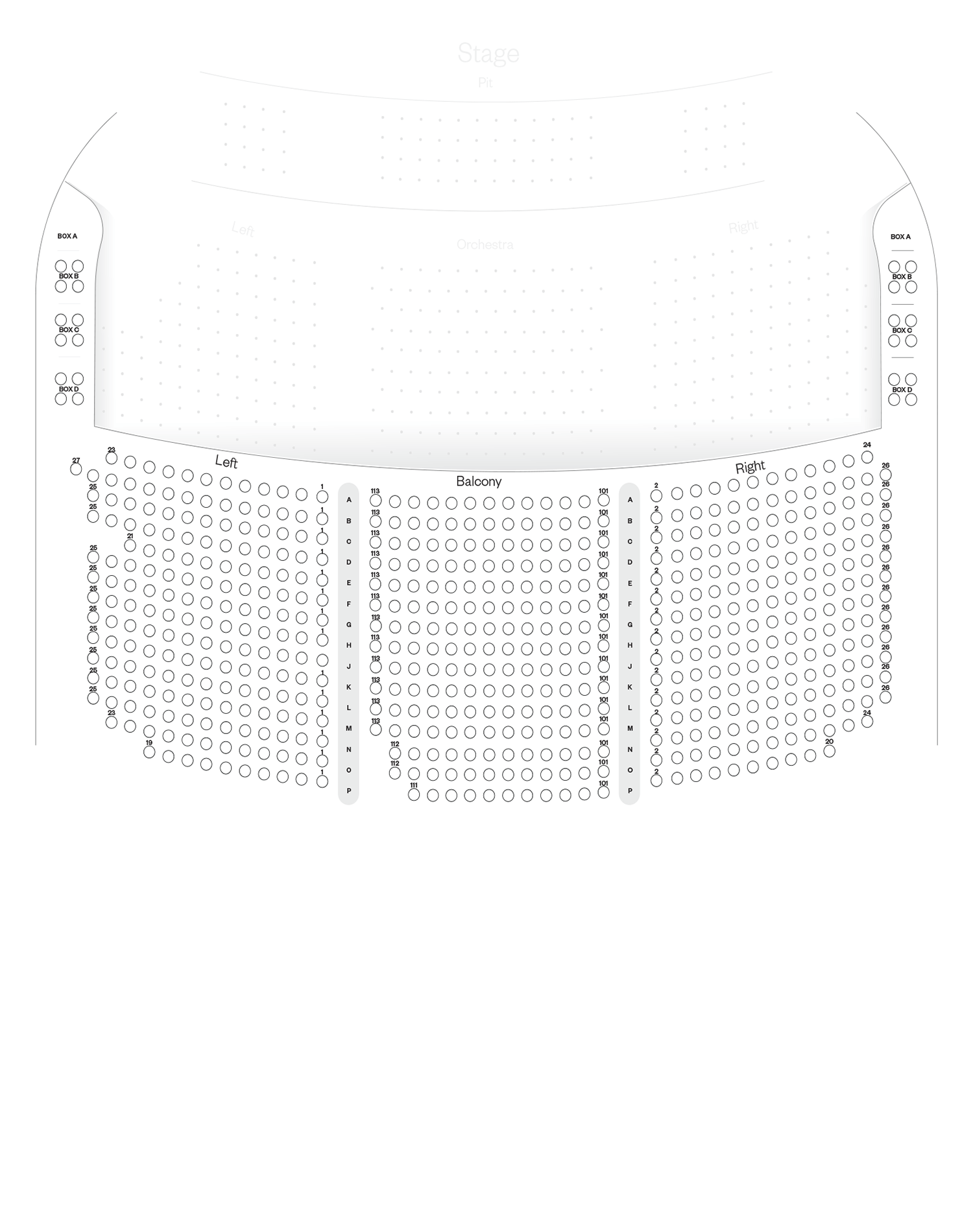 Miller Theater Balcony Seating Chart