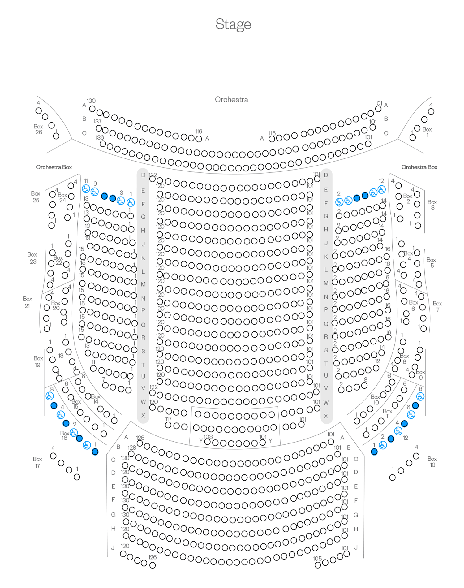 Verizon Hall Orchestra Seating Chart